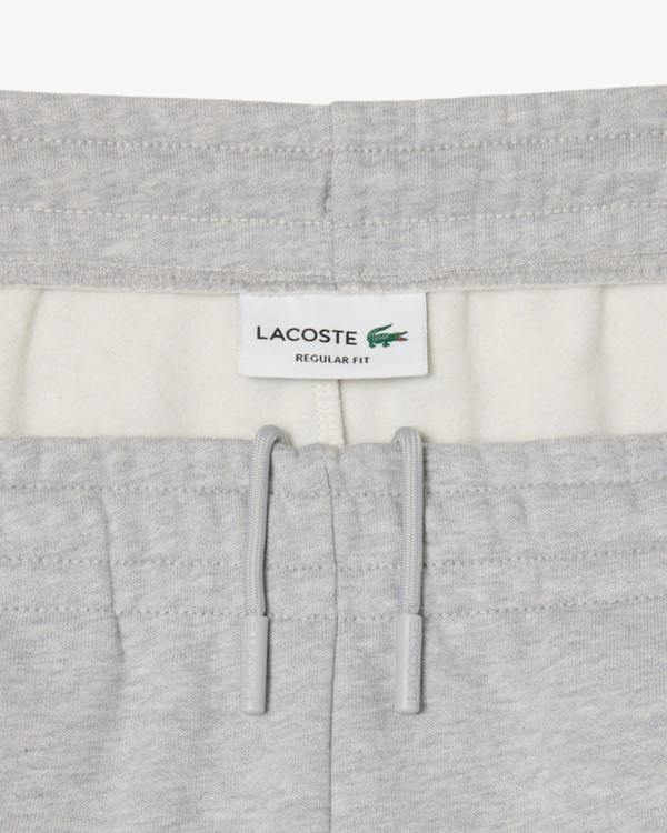 Lacoste Regular Fit Mens Fleece Sweatpants - Silver Chine CCA | CHO | Designer Mens Sweatpants