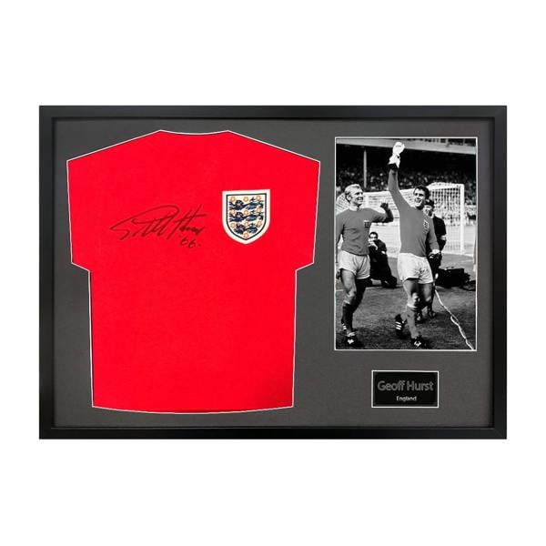 Geoff Hurst Signed England '66 Shirt Classic Frame