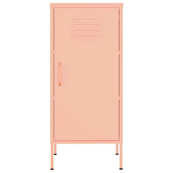 Berkfield Storage Cabinet Pink 42.5x35x101.5 cm Steel