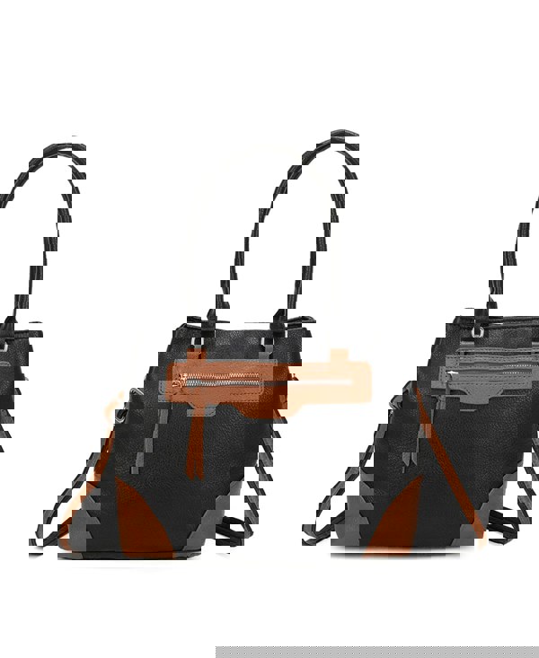 Kitise Structured Pebble Color Block Crossbody Shoulder Bag