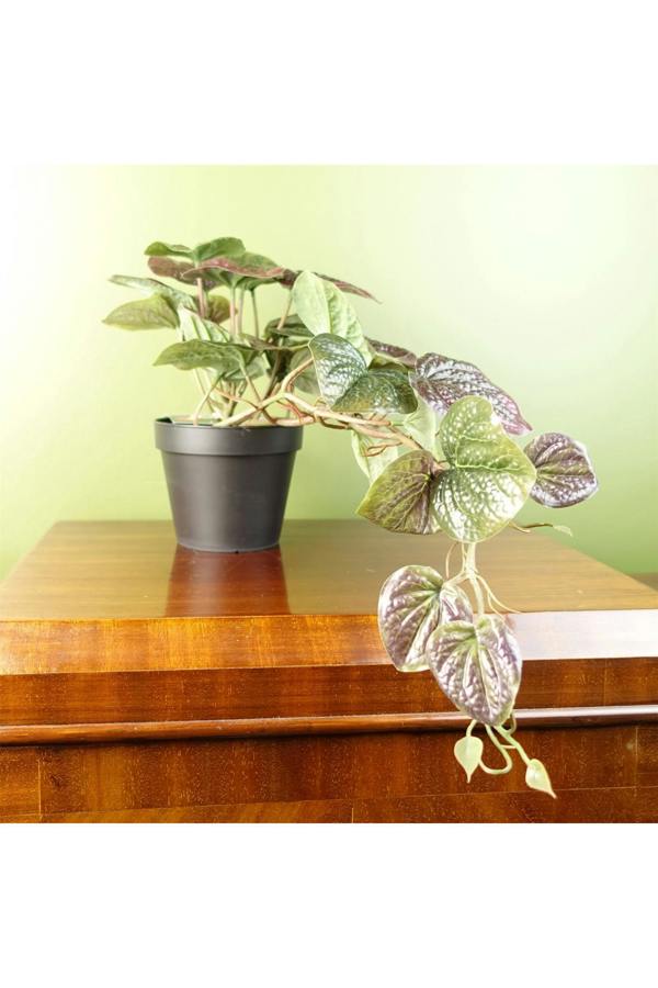 Dyzi Artificial Cascading Plant In Black Pot 35cm