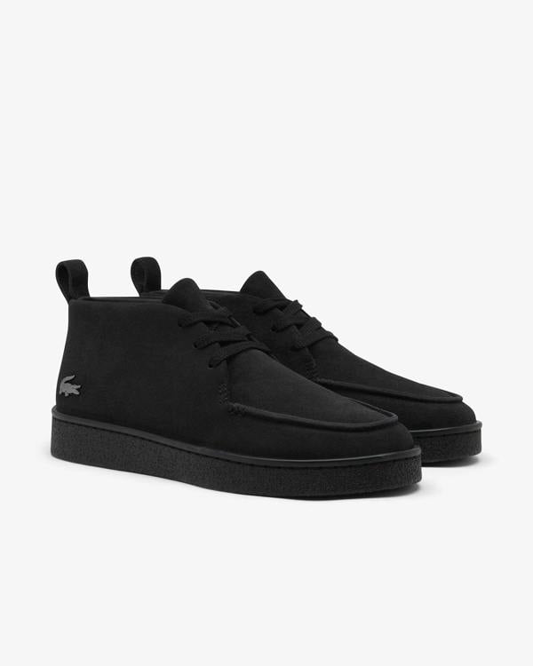 Lacoste Baseshot Mens Chukka Boots - Black/Black 02H | CHO | Designer Mens Boots