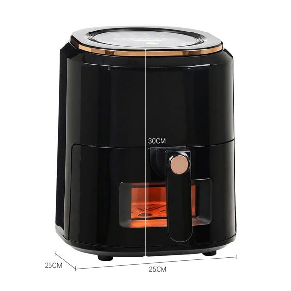 5L Digital Touchscreen Air Fryer Kitchen Appliances Living and Home