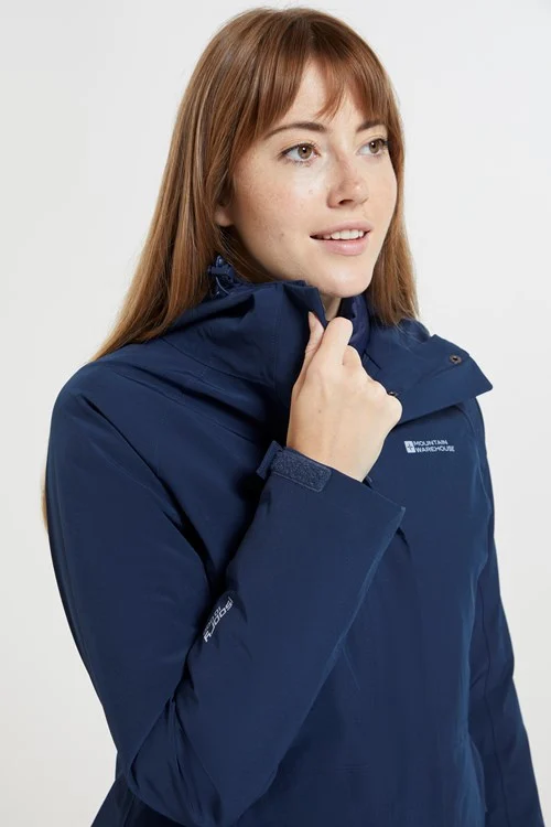 Mountain Warehouse Womens/Ladies Alaskan Long 3 in 1 Jacket - Navy