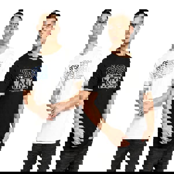 Crosshatch Mens Arnio T-Shirt (Pack of 2) - Black/White - 