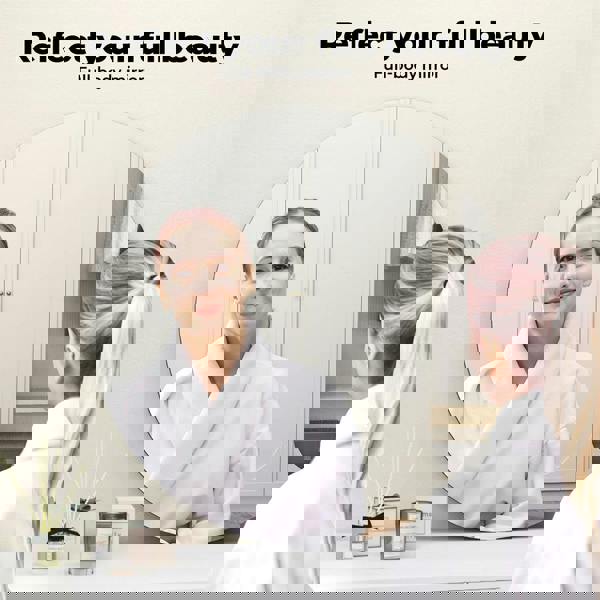 Levede 40cm Round Wall Mirror Frameless Tempered Glass Explosion-Proof Decor