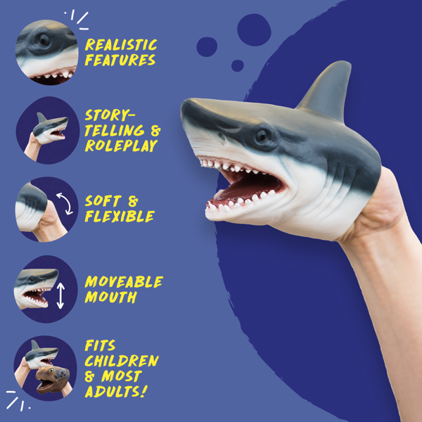 Wildthings Wild Thingz Shark Hand Puppet