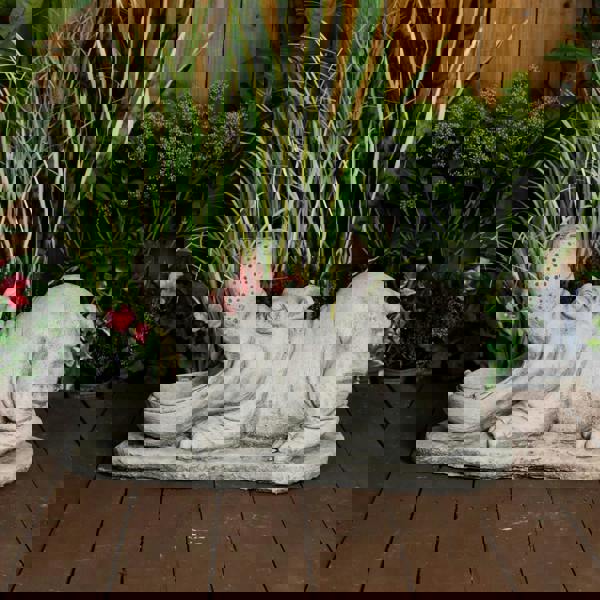 Stone Cast Large Hippo Ornament 