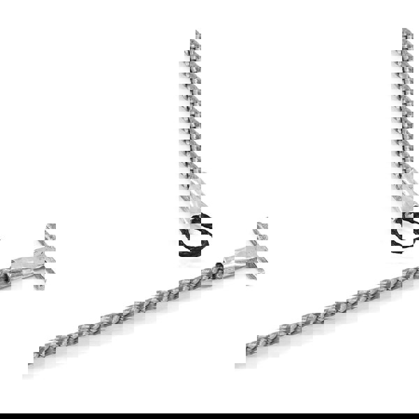 Anchor & Crew Classic Grey Cambridge Silver and Rope Bracelet