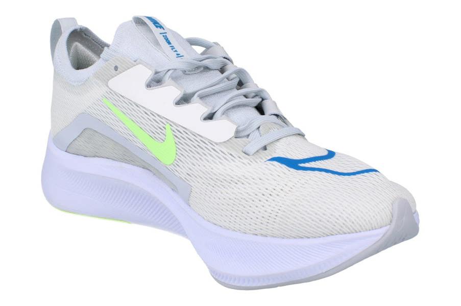 Nike Zoom Fly 4 Mens Running Trainers Ct2392 Shoes  100 - Summit White Lime Glow 100 - Photo 3