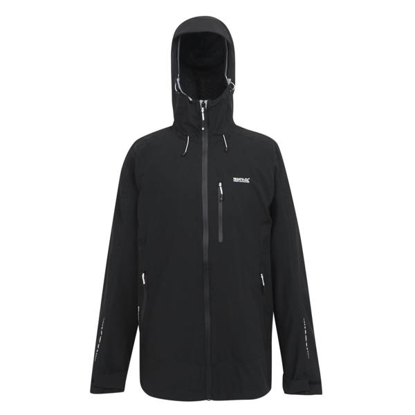 Regatta Mens Okara Waterproof Jacket - Black - 