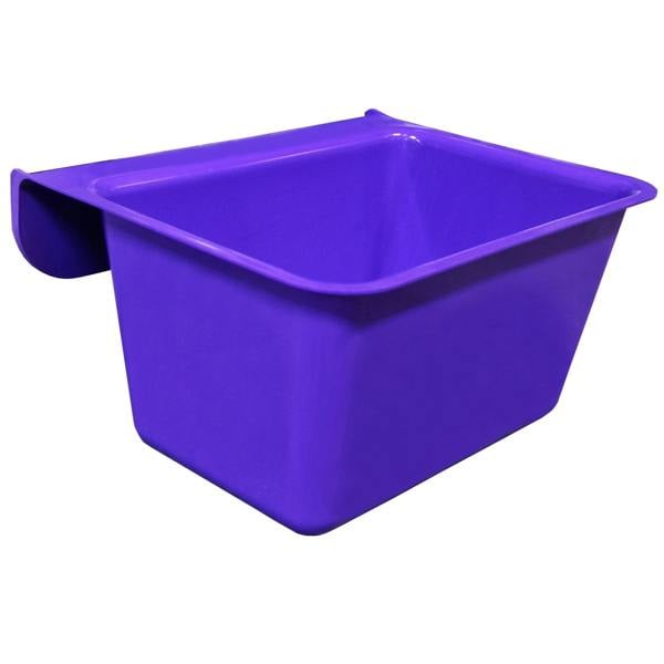 Ketoplastics Hook Over Feeder Horse A1 Manger Mountable Livestock Feed Bucket Trough - Purple - 15 Litre
