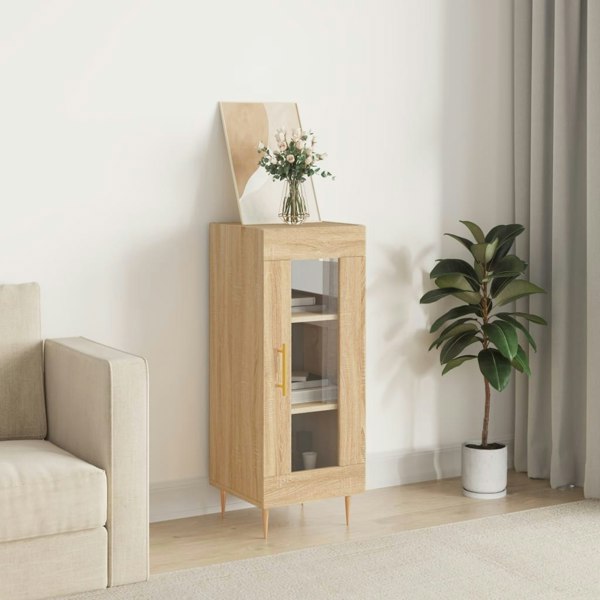 Berkfield Sideboard Sonoma Oak 34.5x34x90 cm Engineered Wood