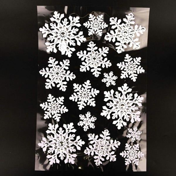 4 Pack 3D Christmas Window Stickers Snowy White and Silver Festive Scene Decorations image 4