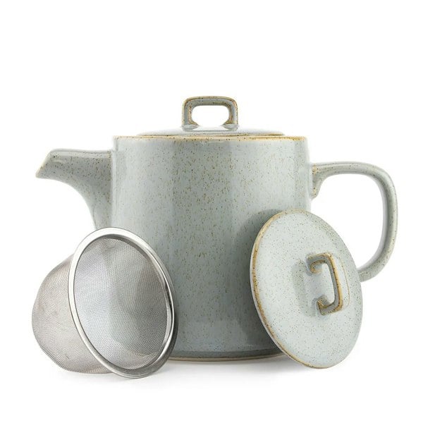 duck egg blue teapot with infuser