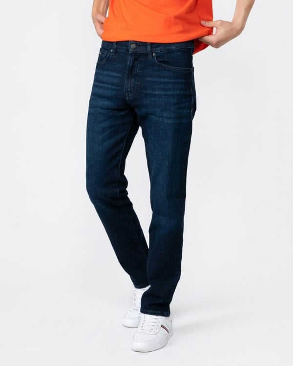 BOSS Orange BOSS Orange Re.Maine Regular Fit Jeans in Dark Blue Comfort-Stretch Denim NOS