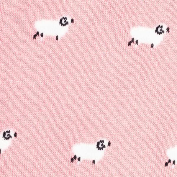 SWOLE PANDA Sheep Bamboo Socks, Pink