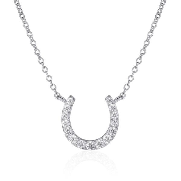 namana 925 Sterling Silver Horse Shoe Pendant Necklace for Women