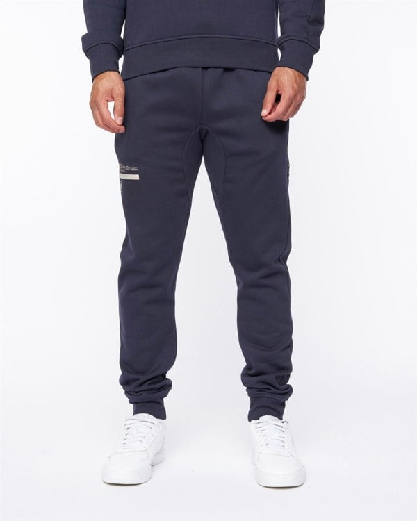 Duck and Cover Jennerkins Crew Sweat & Joggers Set Navy