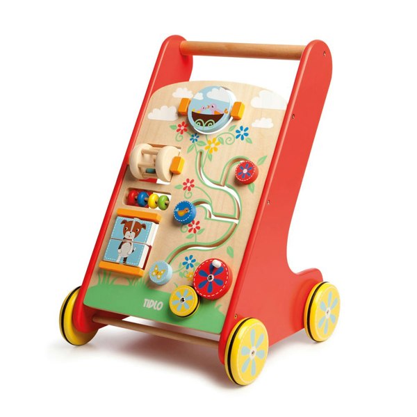 Tidlo Wooden Baby Activity Walker