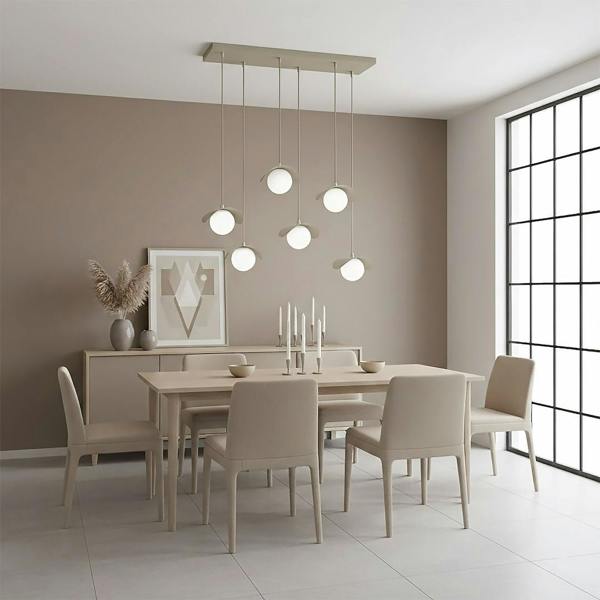 Emibig RITUAL Pendant Lamp 6 x G9 Beige