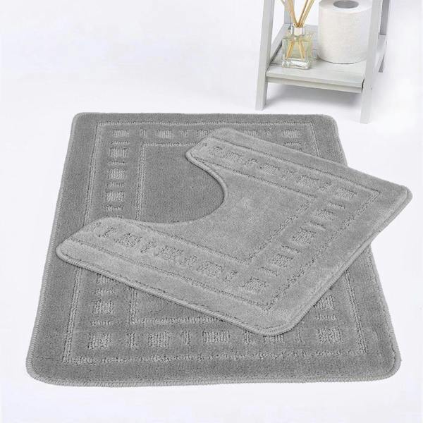 Diem 2pc Bath Mat and Pedestal Set