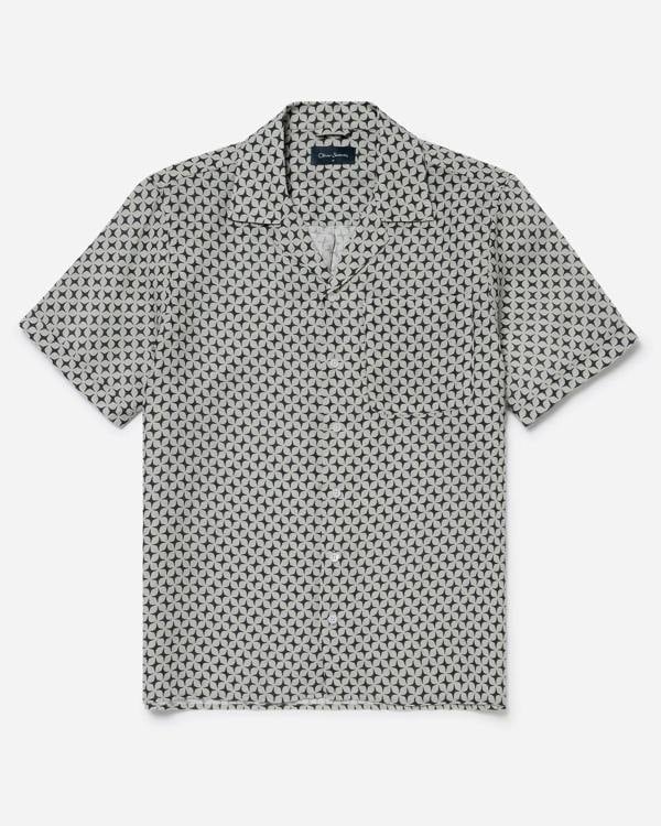 Oliver Sweeney Marvao Mens Linen Shirt - Blue