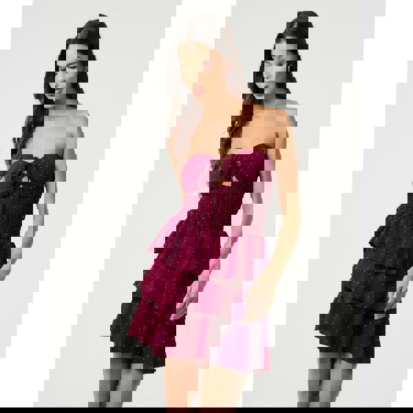 Pink Vanilla Diamante RaRa Skirt Dress