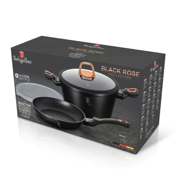 Berlinger Haus 5-Piece Cookware Set Berlinger Haus BH8167 Black Rose