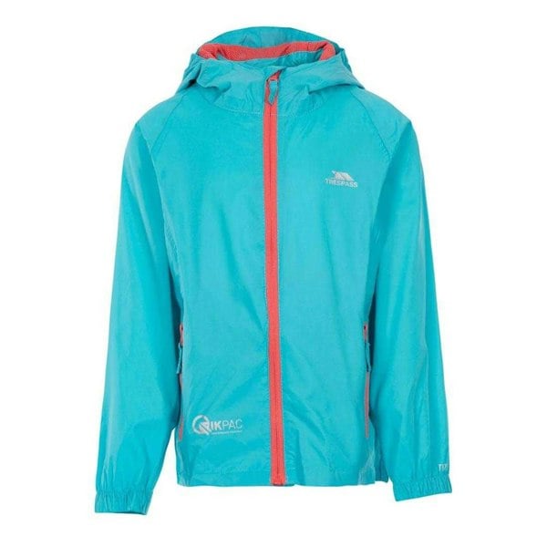 Trespass Womens/Ladies Qikpac Packaway Waterproof Jacket - Aqua