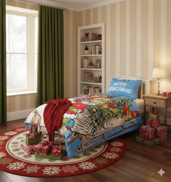 The Grinch SLEIGH Duvet Cover Set