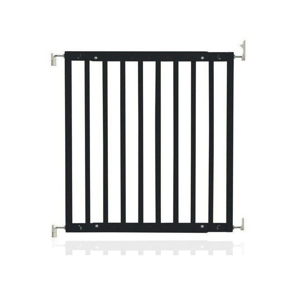 Bettacare Chunky Wooden Screw Fit Dog Gate, 63.5cm - 105.5cm, Black, Wooden Dog Gate Gate, Screw Fit Pet Stair Gate, Puppy Gate