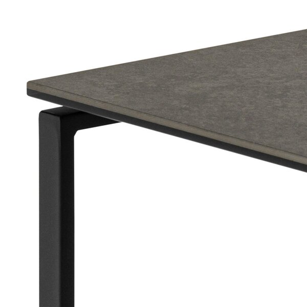 Wyld Haus Durban Square Black Ceramic Nesting Coffee Table Set