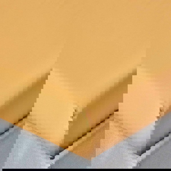 HOMESCAPES Crisp & Cool 200 TC Egyptian Cotton Percale Fitted Sheet – 46 cm Extra Deep