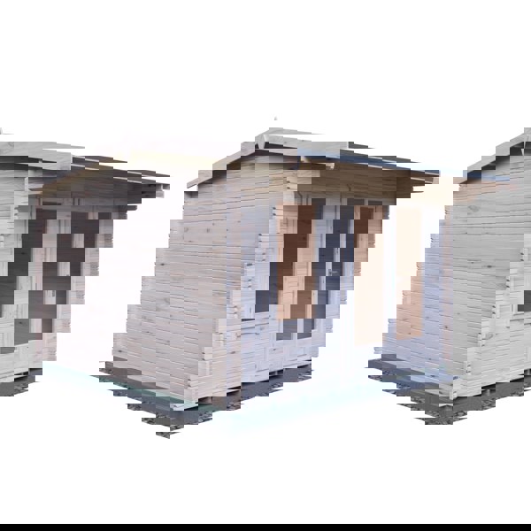 Shire Marlborough 12Gx12 Log Cabin 28mm interlock cladding - Best Shed