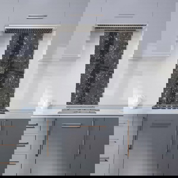Warren Reed - Designer Deep Grey Quartz Effect Kitchen Splashback