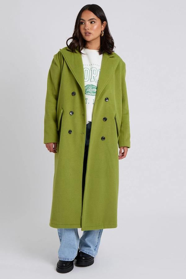 Urban Bliss Double-Breasted Formal Maxi Coat