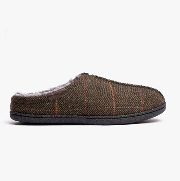 Dr Keller BARNEY Mens Mule Slippers Green