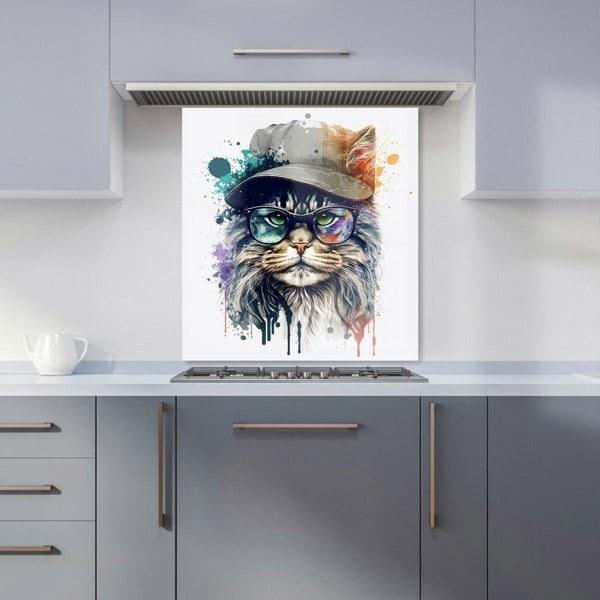 Warren Reed - Designer Maine Coon Cat Splashart Kitchen Splashback