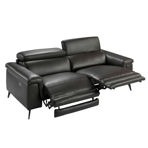 Angel Cerdá Relax sofa in chocolate brown leather 6050/6051