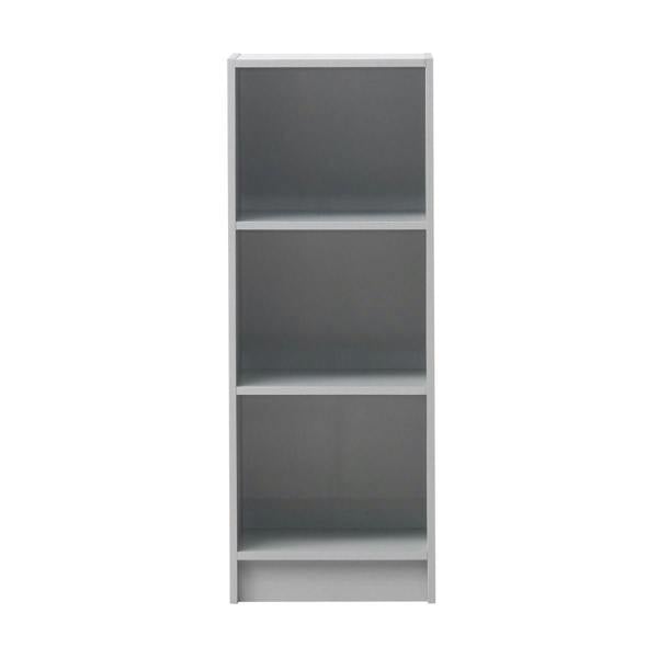 Timber Art Design 3 Tier Medium Narrow Bookcase Shelving Unit Living Room Office Bedroom
