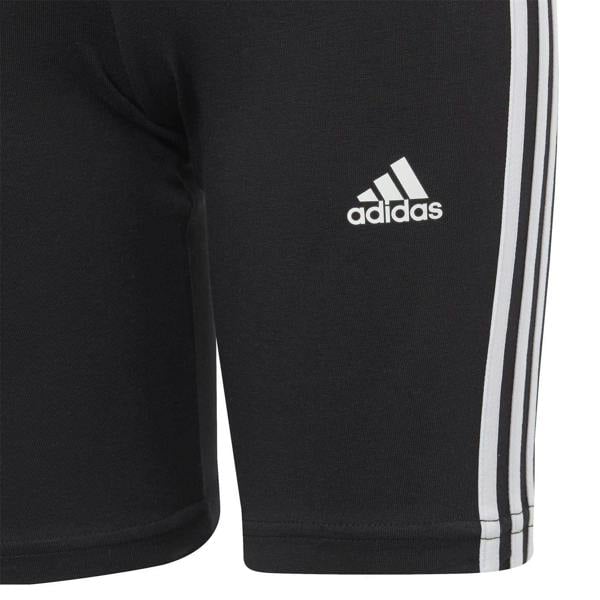 Adidas Girls Essential Breathable Biker Shorts - Black/White - 