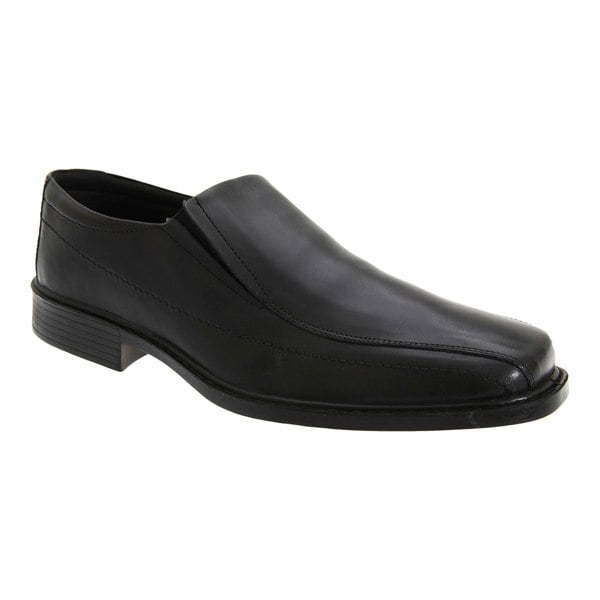 Roamers Mens Superlite Twin Gusset Leather Shoes - Black