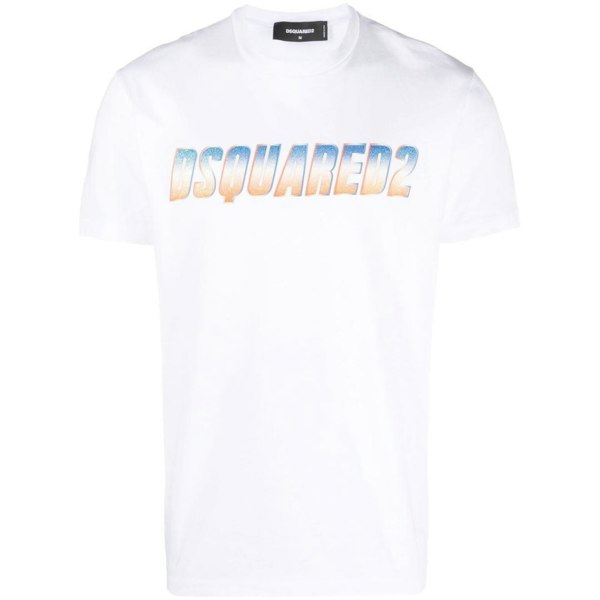 Dsquared2 Sparkle Logo Cool Fit T-Shirt - White