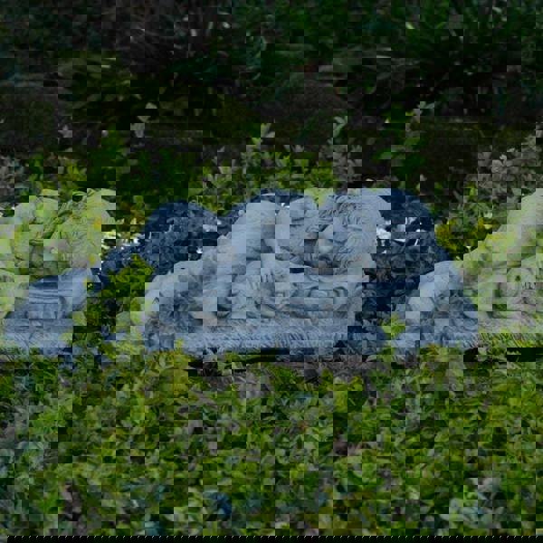 Small Girl with her Cat Garden Statue