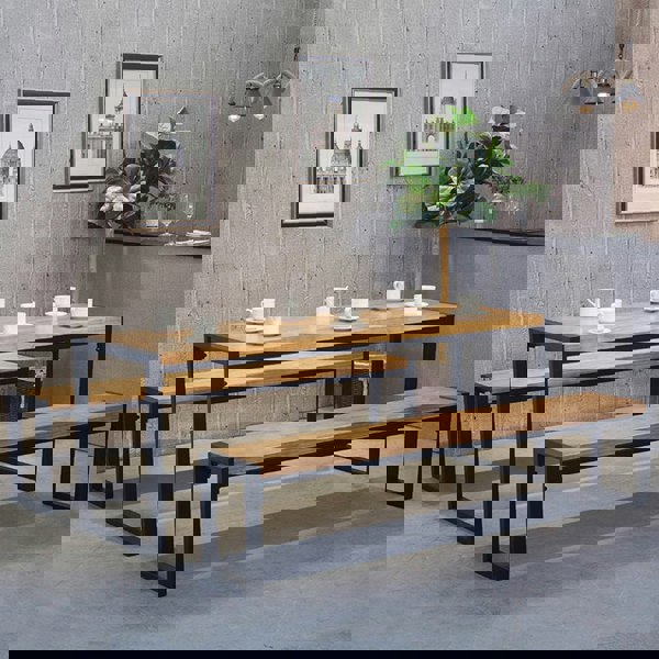 Industrial Heavy Duty Rectangular Iron Table Legs Living and Home