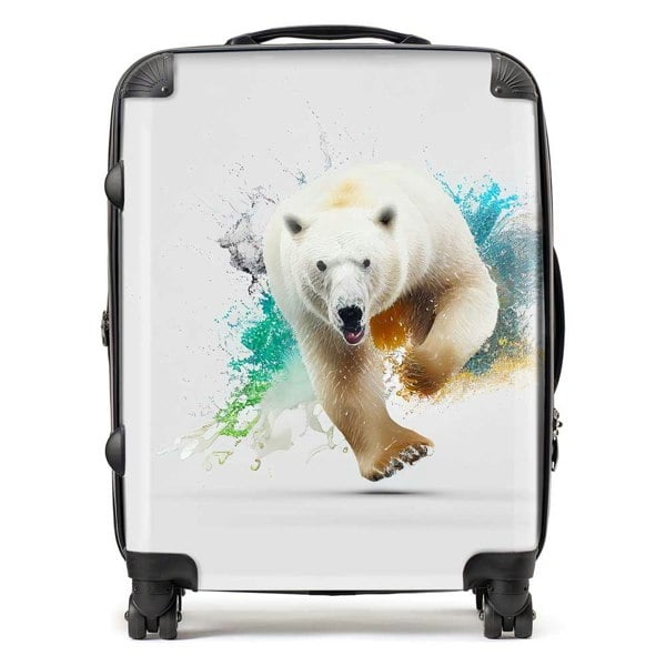 Warren Reed Charging Polar Bear Suitcase