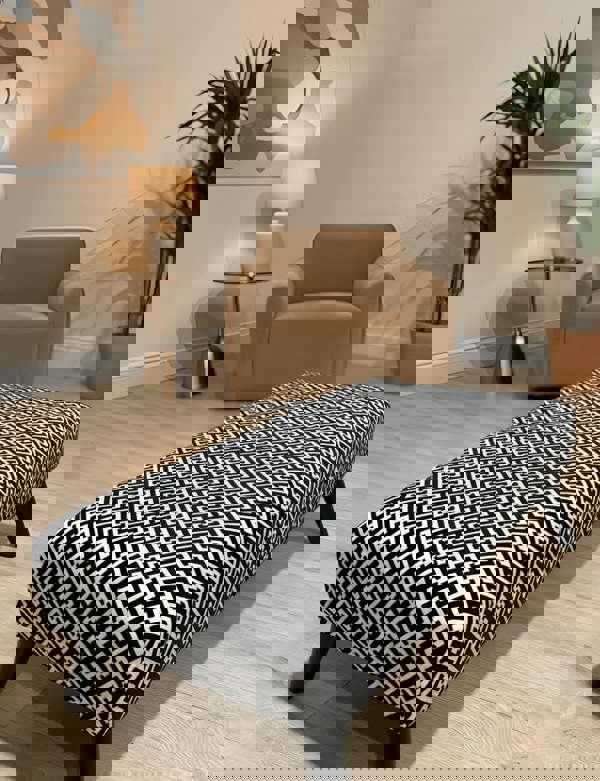 Large Upholstered Ottoman Seat for UK Home Interiors - ISTOOLS