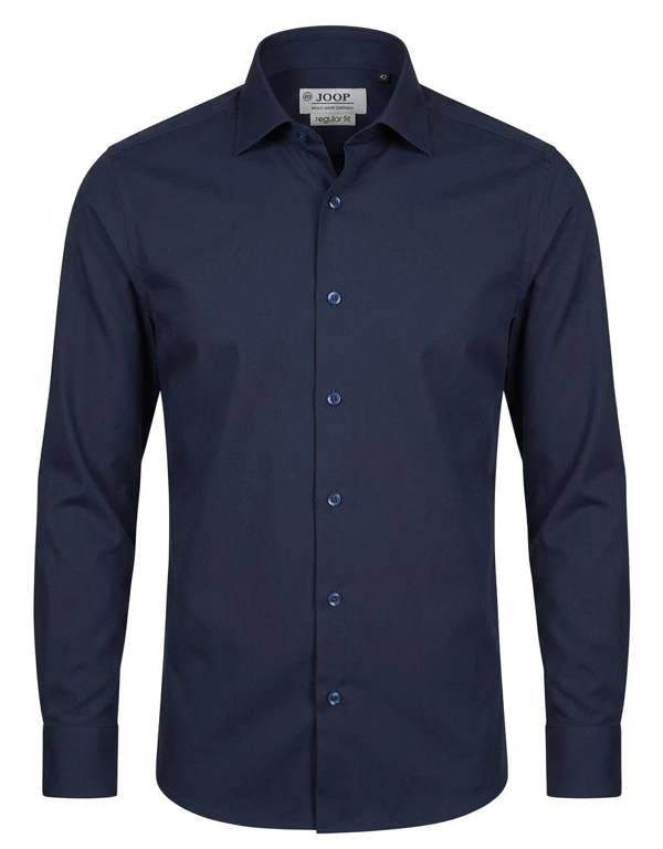 Men's Long Sleeve Button-Down Dress Shirt - Navy - TruClothing.com - 11