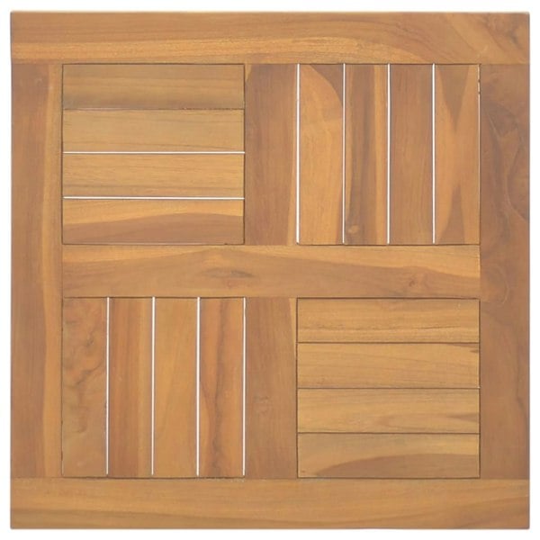 Berkfield Square Table Top 50x50x2.5 cm Solid Wood Teak